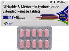 Glizina M 60Mg/500Mg Tablet 10 Glizina M 60Mg/500Mg Tablet 10